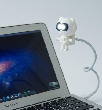 Usb Astronot Panda Lamba