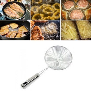 Pratik Kullanışlı Yağ Kevgiri Kızartma Süzgeci (12 cm)