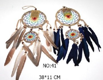 2 Halkalı Dekoratif Dream Catcher Rüya Düş Kapanı