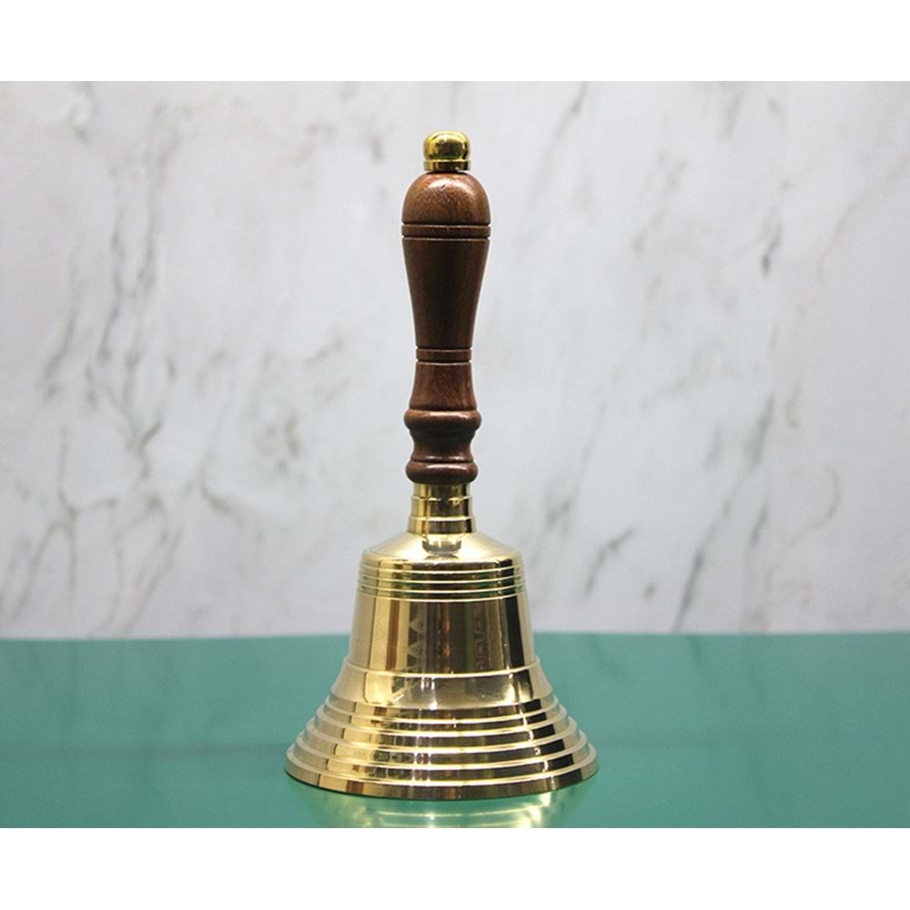 Dekoratif Pirinç El Çanı (17cm)