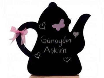 Sürahi Tasarımlı Kara Yazı Tahtası