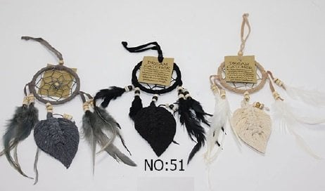 Mini Yaprak Dream Catcher Rüya Düş Kapanı