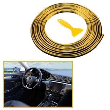Gold Araba Kauçuk Elastik 5 metre Dekorasyon Şerit Bant