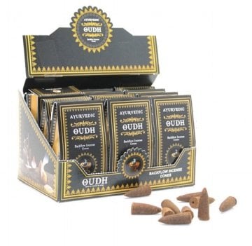 Ayurvedic Oudh Backflow Geri Akış Şelale Konik Tütsü (120 Adet)