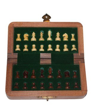 Ahşap Manyetik Satranç Takımı (13 cm)