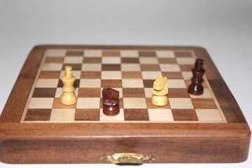 Ahşap Manyetik Satranç Takımı (15 cm)