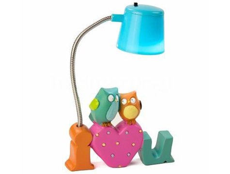 Baykuş Tasarım I Love You Mini Masa Lambası