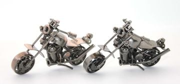 Metal Bilyeli Motorsiklet Maketi (15 cm)