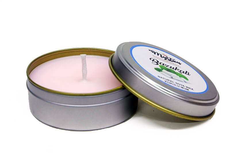 Sakız (Bazukalı) Mum Kokulu Mini Teneke Soya Wax