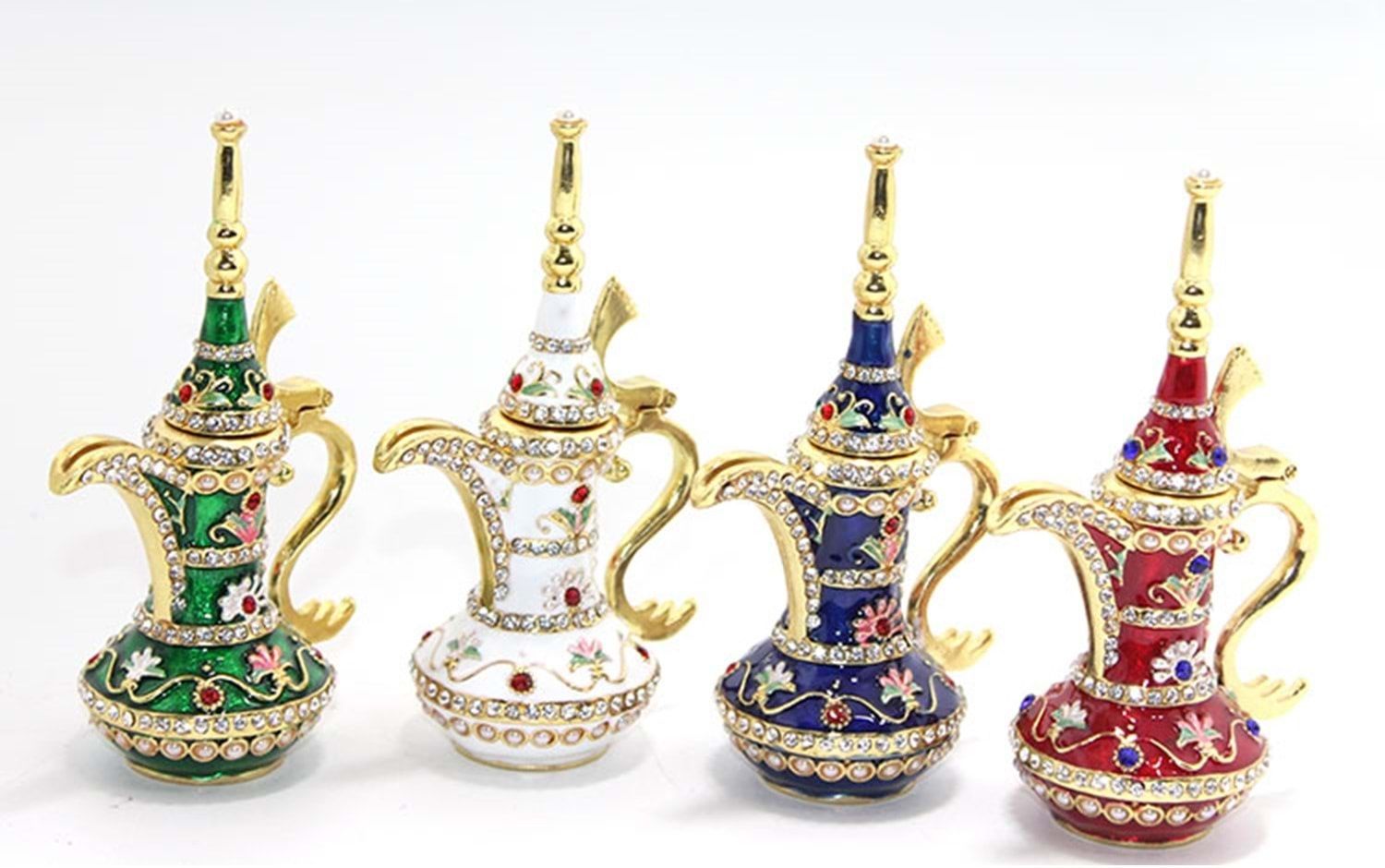 Dekoratif Swarovski Taşlı Tekli İbrik Biblosu (11cm x 7cm)
