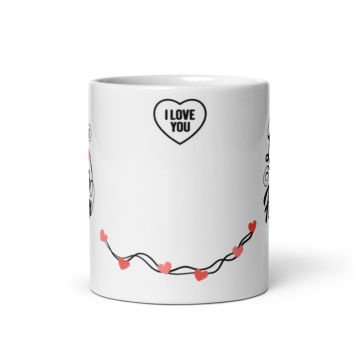 Love You Forever Temalı Sevgililer Günü Seramik Kupa Bardak