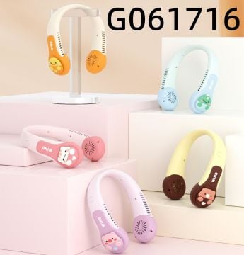 Usb Şarjlı Renkli Boyun Fanı Vantilatör