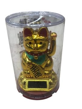 Güneş Enerjili El Sallayan Şans Kedisi Maneki Neko