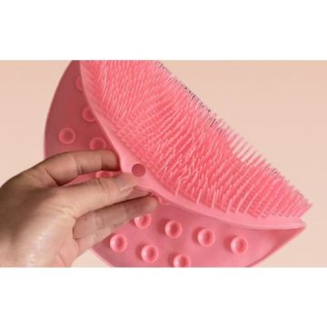 Yuvarlak Tasarımlı Güçlü Vantuzlu Banyo Sırt ve Kaymaz Masaj Matı