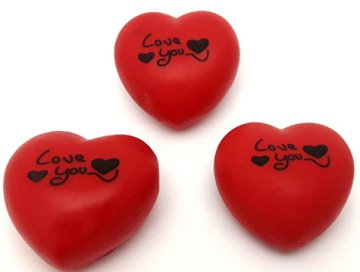 Love You Kırmızı Kalpli Led Lamba