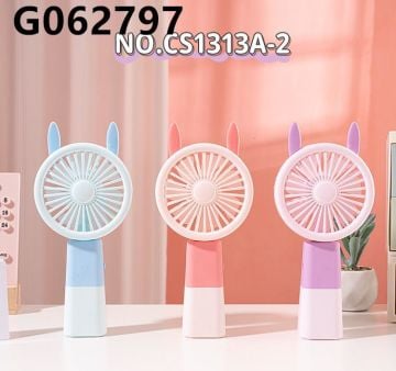 Mini Renkli Kulaklı Usb Şarjlı El Fanı Masa Üstü Vantilatör