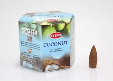 Hem Coconut Back Flow (Geri Akış) Cones Konik Tütsü (40 Adet)
