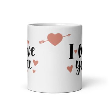 I Love You Temalı Sevgililer Günü Seramik Kupa Bardak