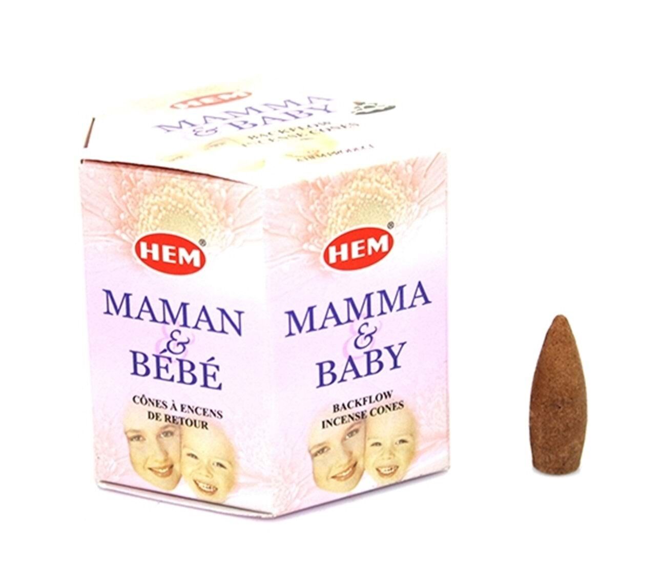 Hem Mama Baby Back Flow (Geri Akış) Cones Konik Tütsü (40 Adet)