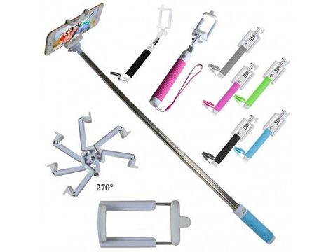 Monopod Selfie Çekim Çubuğu Kablolu  (3.5 mm Jack)