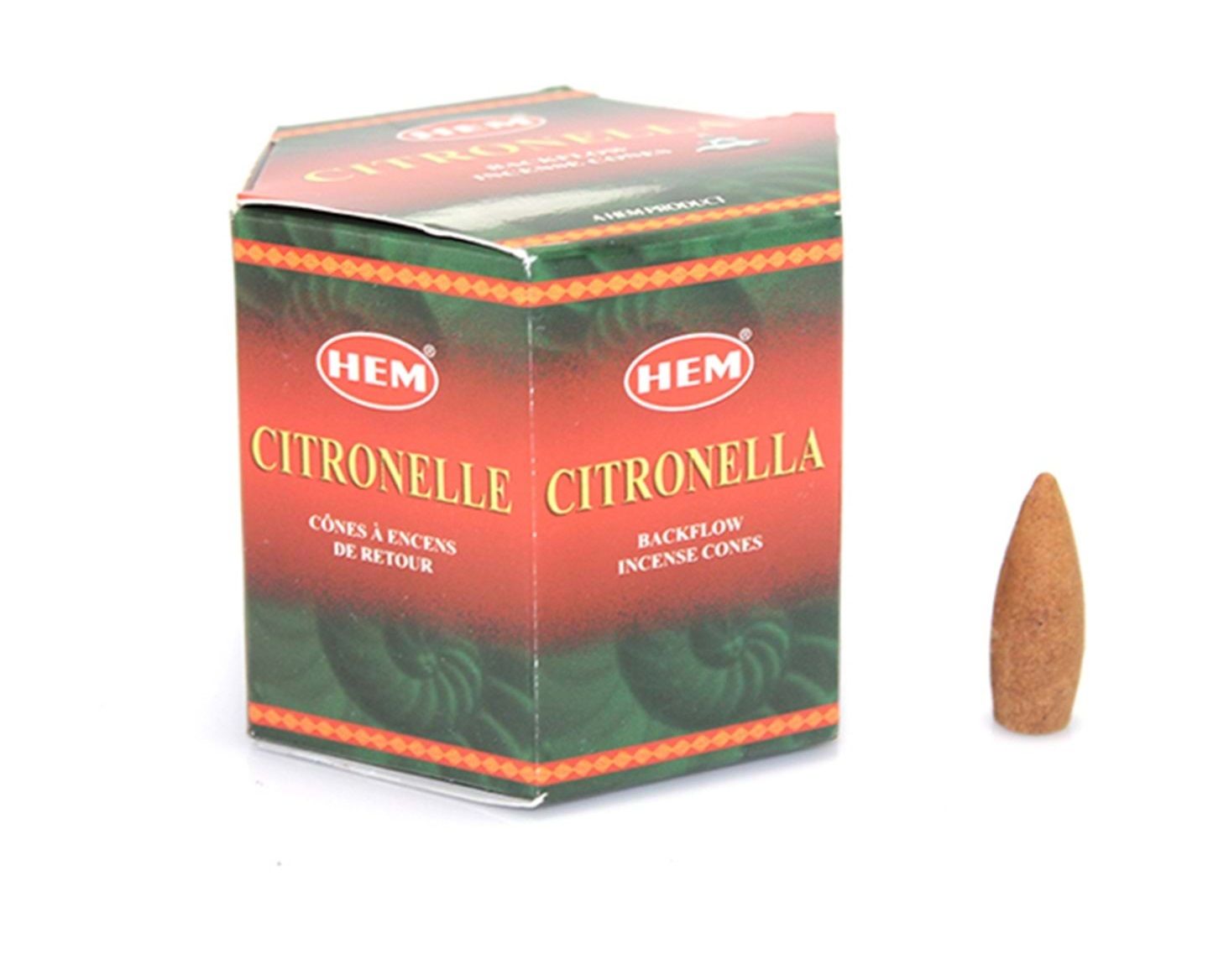 Hem Citronella Back Flow (Geri Akış) Cones Konik Tütsü (40 Adet)