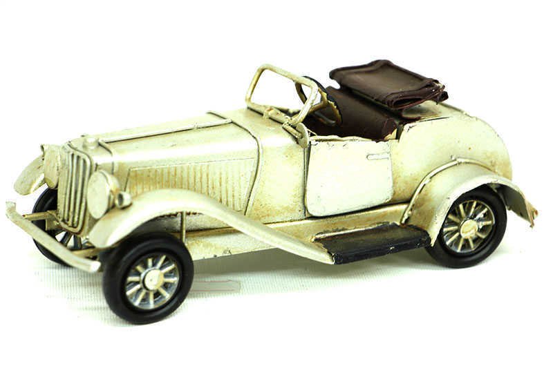 Dekoratif Üstü Açık Metal Model Araba