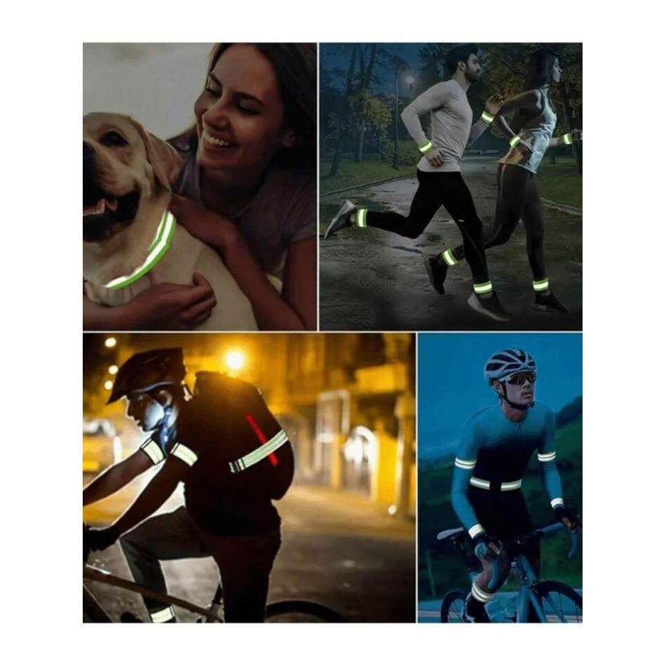 Güçlü Sihirli Neon Yapışkanlı Reflektif Bilek Ve Ayak Bandı