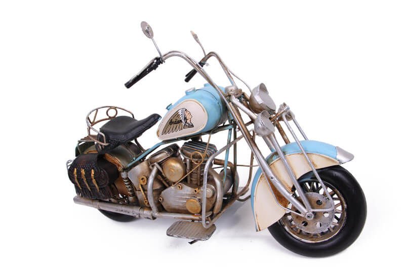 Dekoratif Eskitme Chopper Metal Motosiklet