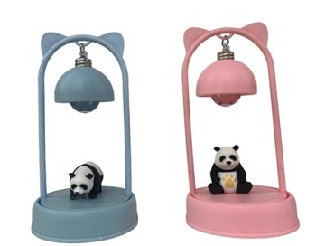Dekoratif Işıklı Sevimli Panda Biblo Masa Lambası