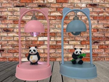 Dekoratif Işıklı Sevimli Panda Biblo Masa Lambası