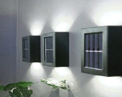 Çift Taraflı Beyaz Solar Dış Mekan Bahçe Aydınlatma Lambası (2 adet)