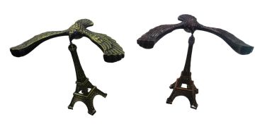 Dekoratif Metal Eyfel Kulesi Denge Kartal Biblo (10cm)