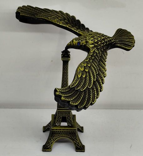 Dekoratif Metal Eyfel Kulesi Denge Kartal Biblo (10cm)