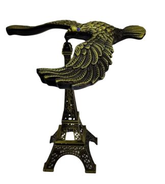 Dekoratif Metal Eyfel Kulesi Denge Kartal Biblo (20 cm)