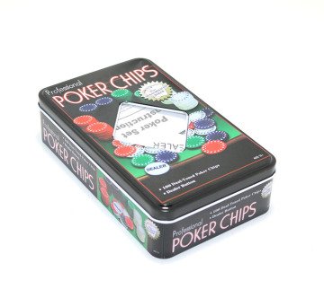 Metal Kutulu 100 Chip Poker Oyunu
