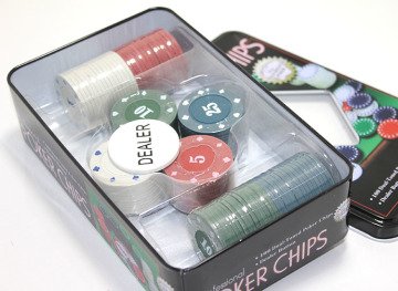 Metal Kutulu 100 Chip Poker Oyunu