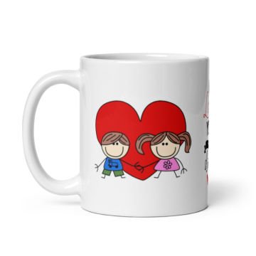 I Love You Everyday Temalı Sevgililer Günü Seramik Kupa Bardak
