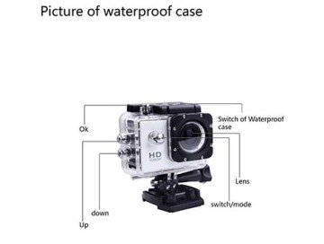 Angel Eye 1080P Full HD 2''LCD Ekranlı Waterproof Wifi Aksiyon Kamera