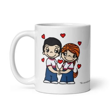 Love Is Temalı Sevgililer Günü Seramik Kupa Bardak