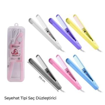Mini Saç Sakal Seyahat Tipi Düzleştirici Taşınabilir