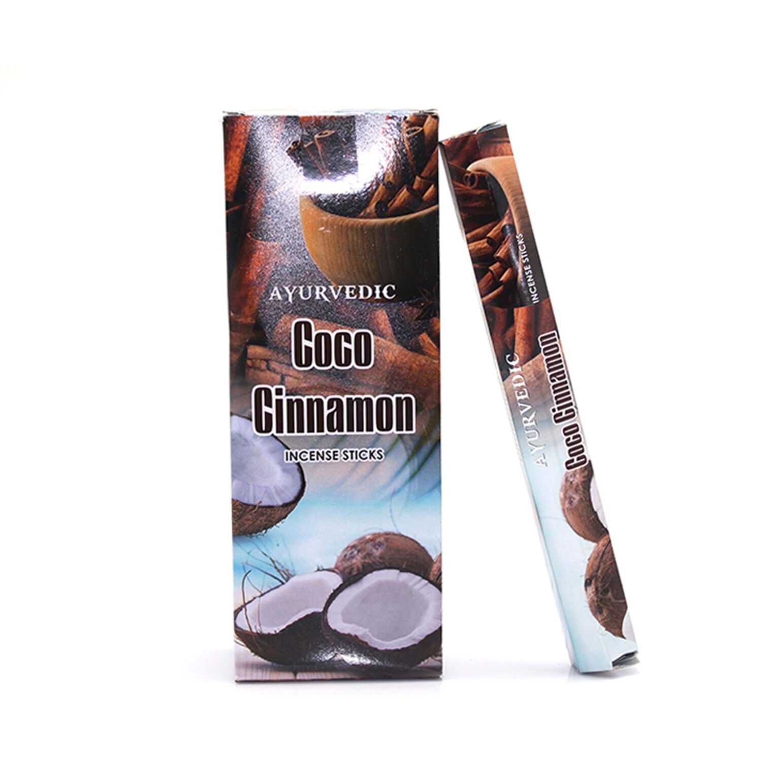 Ayurvedic Coco Cinnamon Kokulu Çubuk Tütsü İncense Sticks (120 Adet)