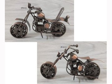 Nostaljik Metal Model Maket Motosiklet Biblo