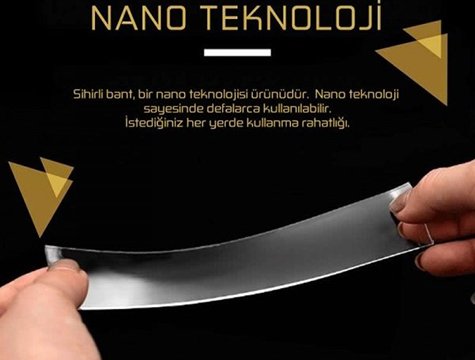 Çift Taraflı Nano Teknolojili Süper Güçlü Bant (5 Metre)