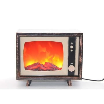 Dekoratif Tv Tasarımlı Şömine Lambası (18 cm x 22 cm)