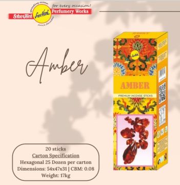 Sree Vani Amber  Çubuk Tütsü İncense Sticks (120 Adet)