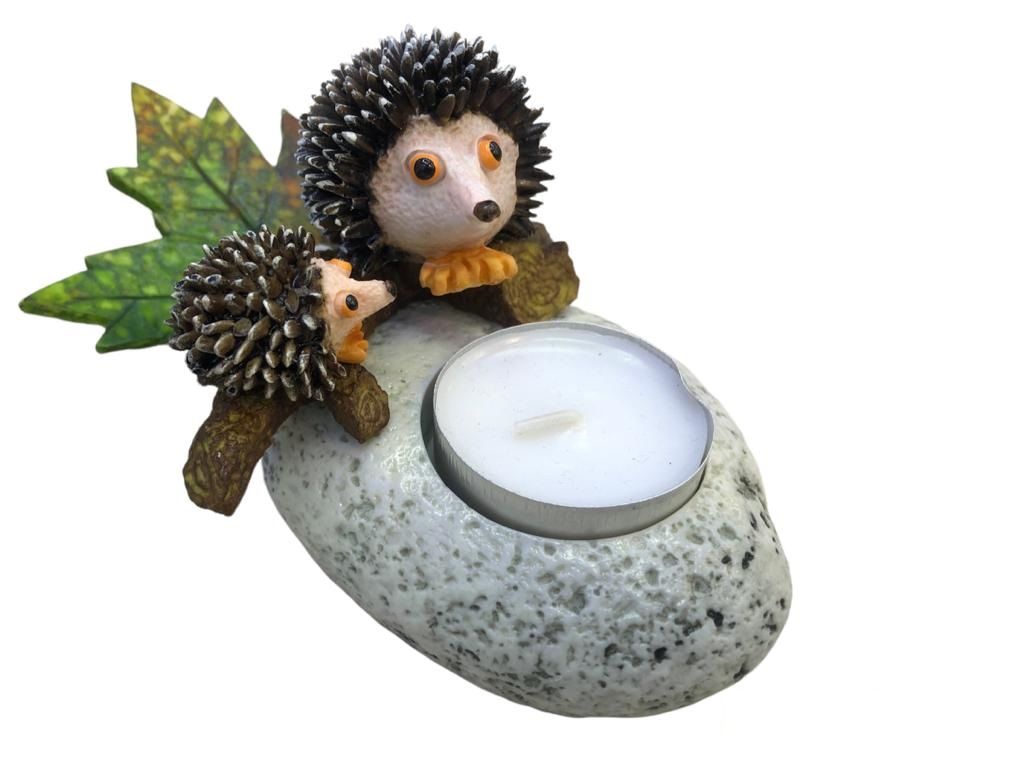 Dekoratif Kirpi Tasarımlı Polyester Tealight Mumluk