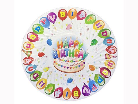 Happy Birtday Karton Tabak (8 Adet)
