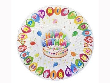 Happy Birtday Karton Tabak (8 Adet)