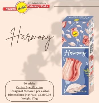 Sree Vani Harmony (Uyum)  Çubuk Tütsü İncense Sticks (120 Adet)