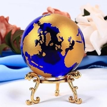 Dekoratif Gold Standlı Dünya